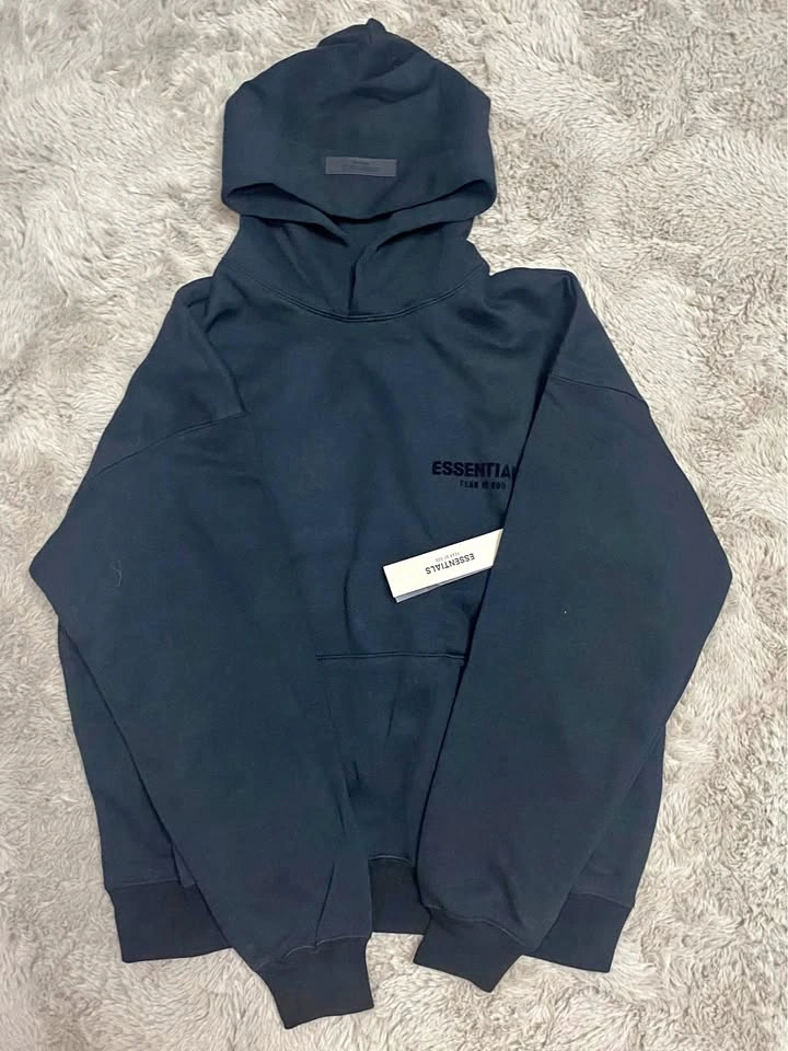 black essentials hoodie