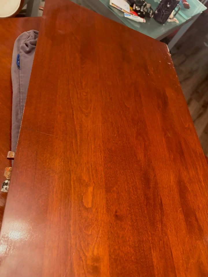 4-8 Person Wood Table with Extension Leaf - photo 3