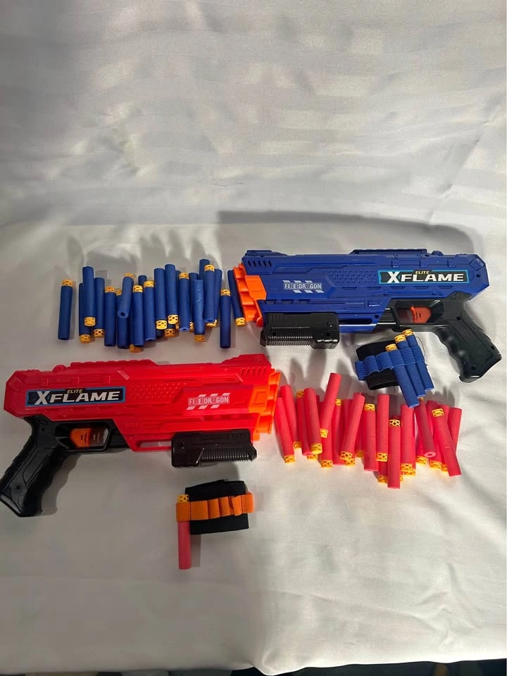 2 Elite X-Flame Nerf-Style Blasters - Like New - $15 for Both!