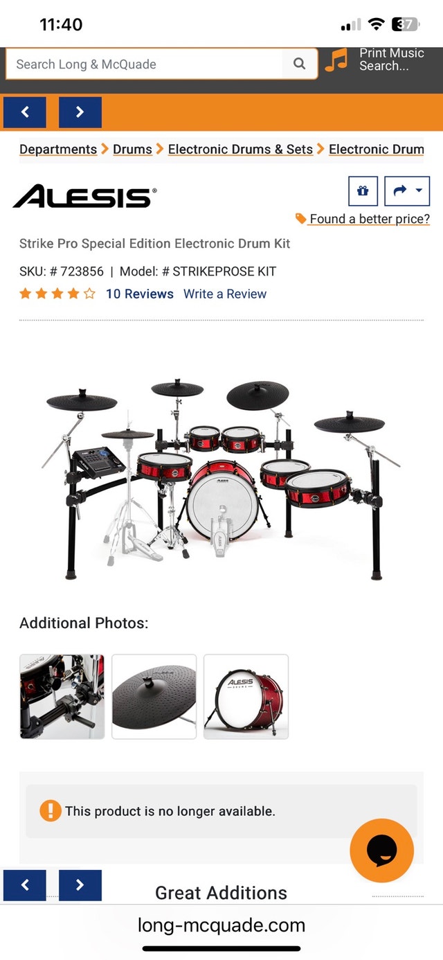 Alesis Strike Pro SE Electronic Drumset - photo 3