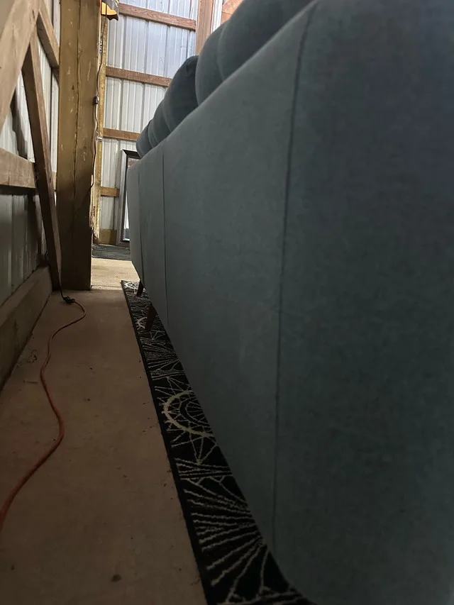 Leon’s MCM style L sectional in blue image indicator(5)