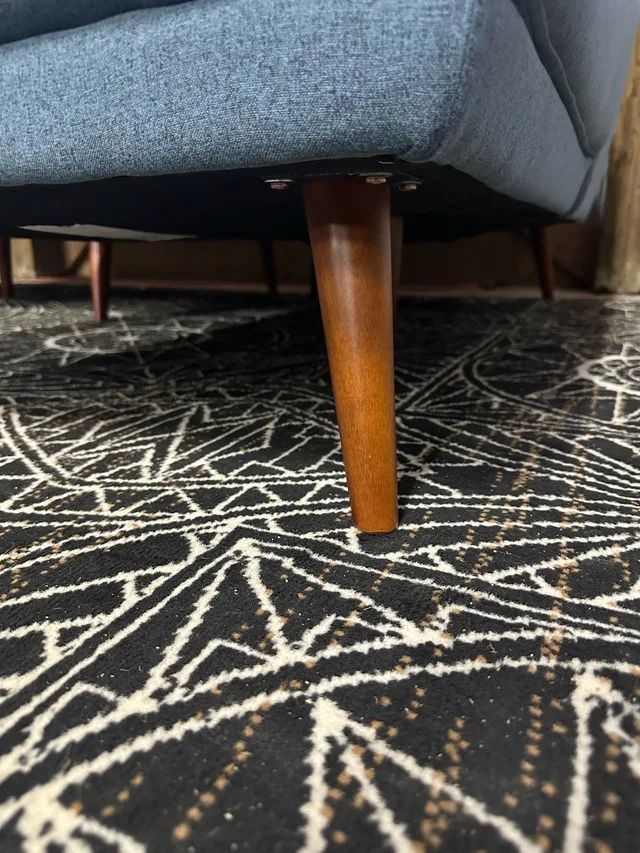 Leon’s MCM style L sectional in blue image indicator(6)