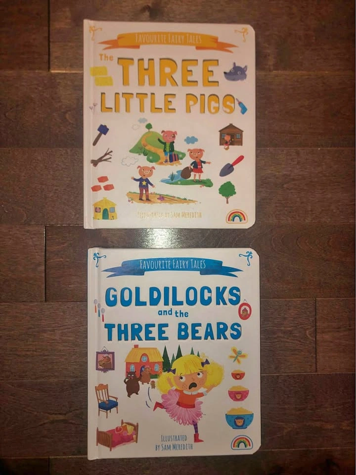 Board books: Three Little Pigs and Goldilocks