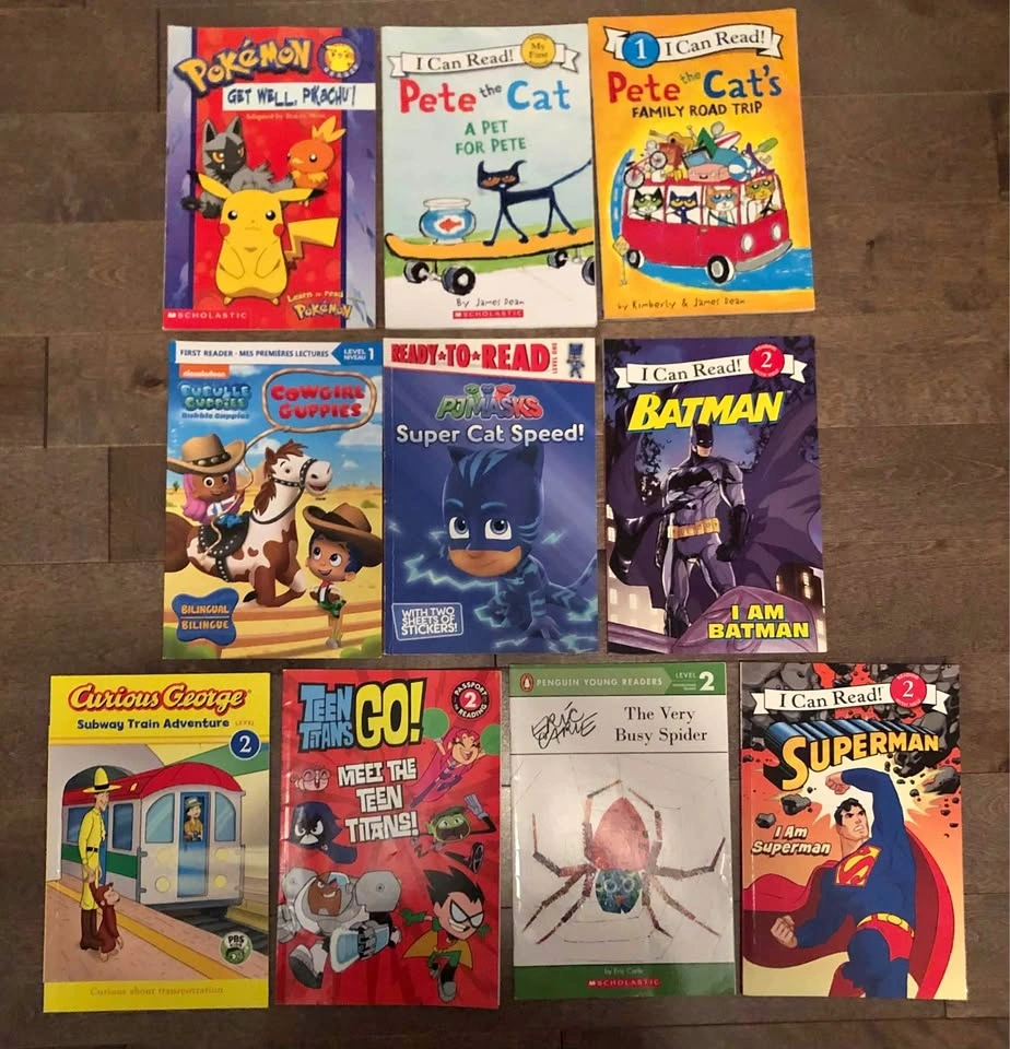 10 Easy Readers, Learn To Read Books, Age 4-7