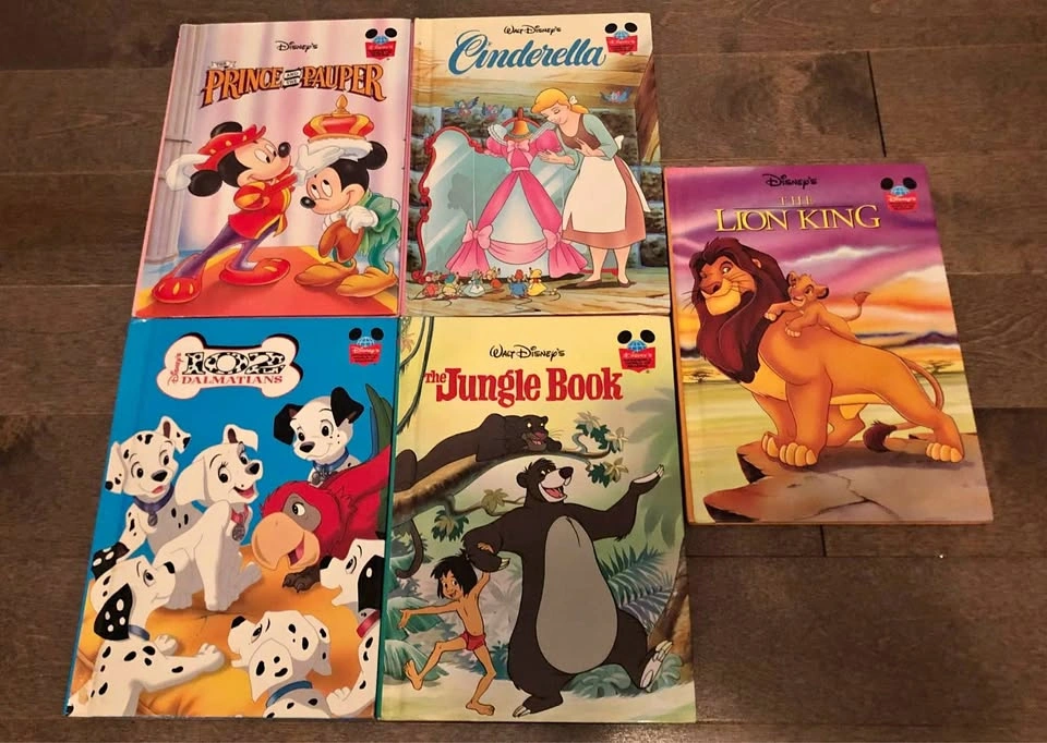 5 Disney Books, Easy Readers Age 4-7