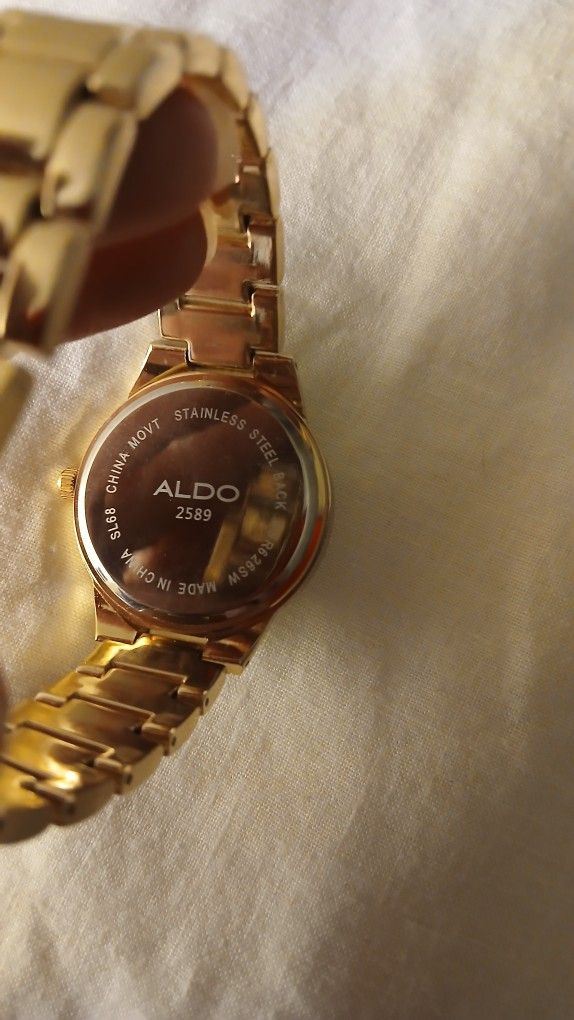 ALDO Gold-Tone Crystal Encrusted Watch - photo 4