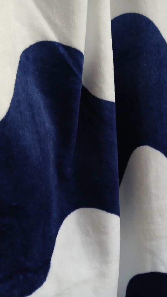 Large Velour Wave Print Beach Towel - photo 3