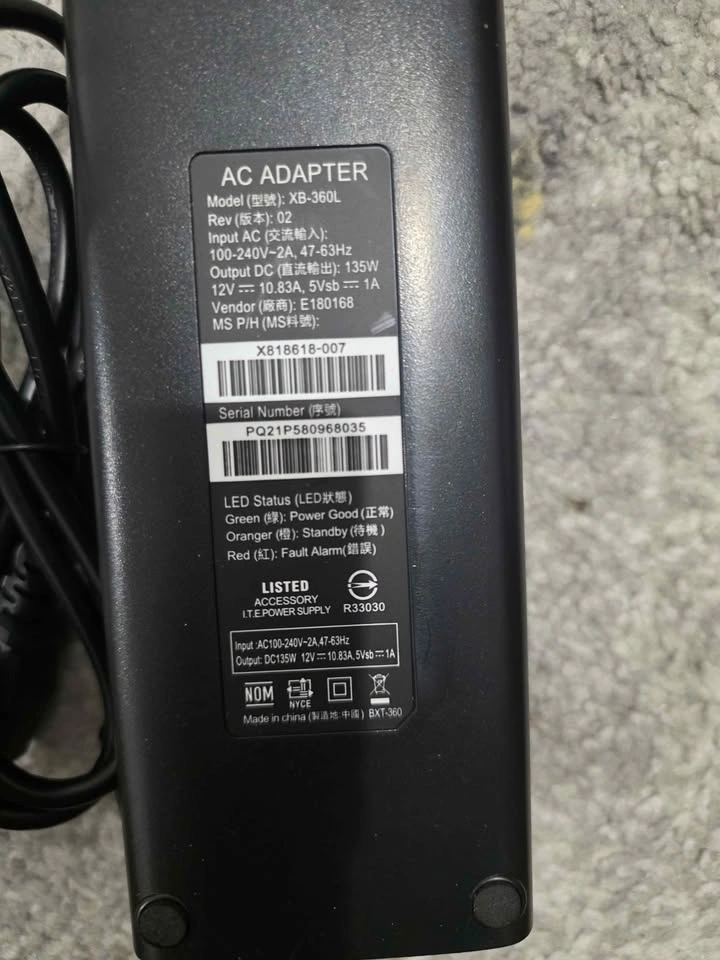 ⚡ Xbox 360 Slim Power Supply (135W) ⚡ - photo 2