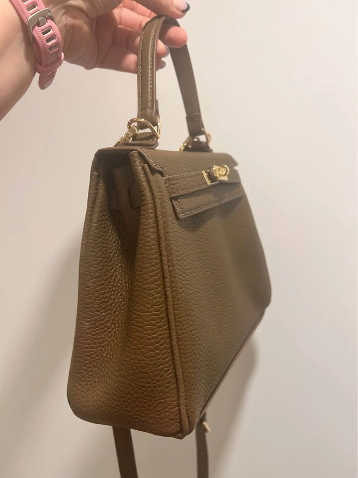 Handmade Popsewing Bag Taupe 25cm - photo 3