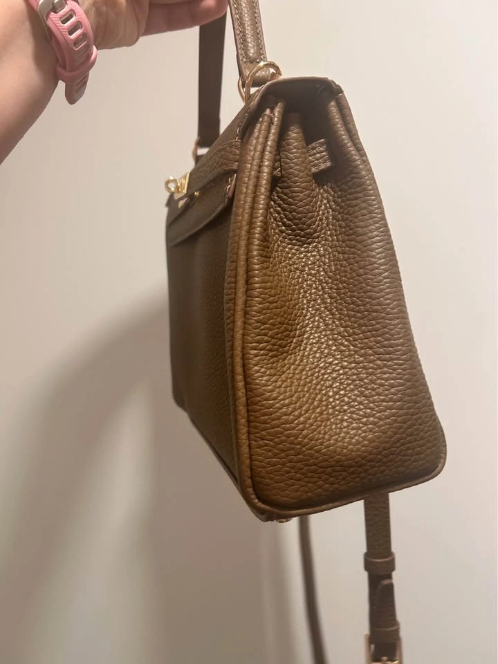 Handmade Popsewing Bag Taupe 25cm - photo 4