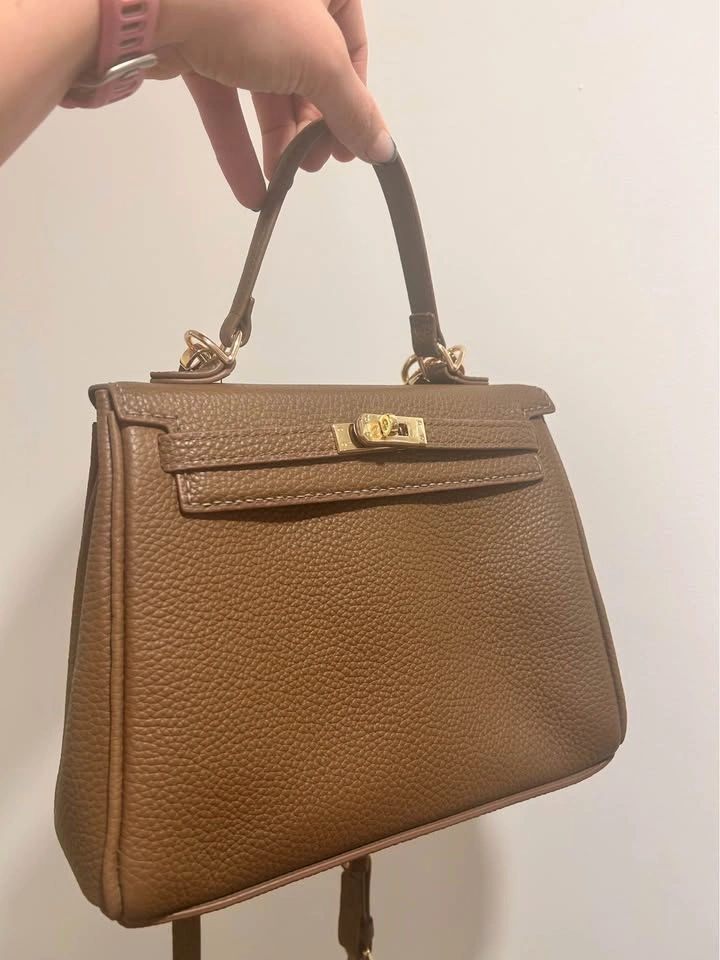 Handmade Popsewing Bag Taupe 25cm - photo 5