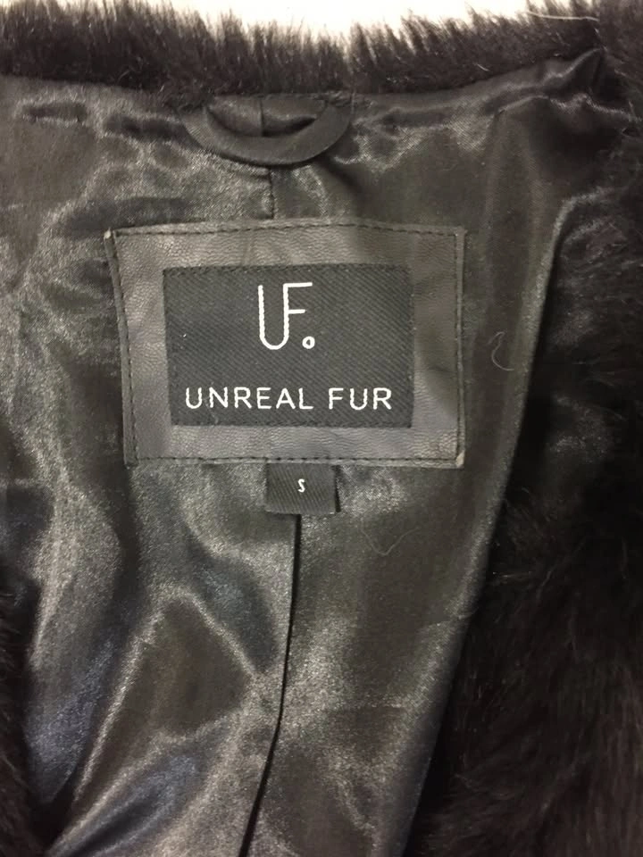 Womens Unreal Fur Faux Fur Jacket - Size Small - photo 2