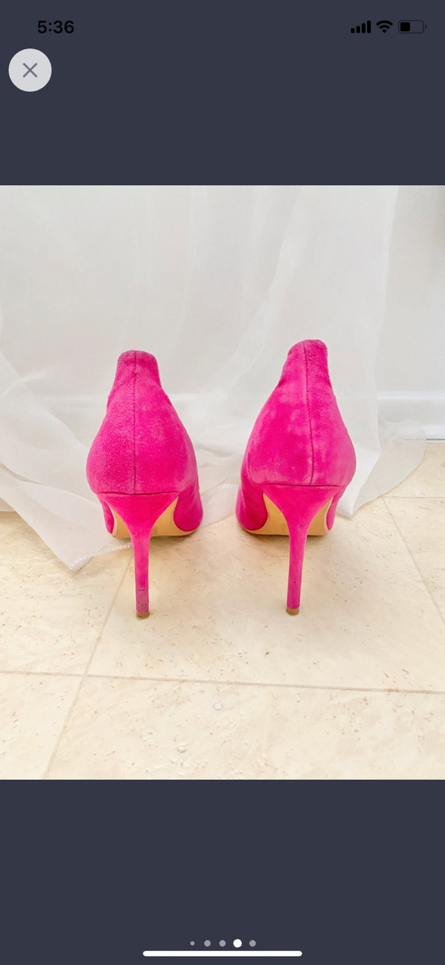 Pink topshop suede heels 7.5 - photo 5