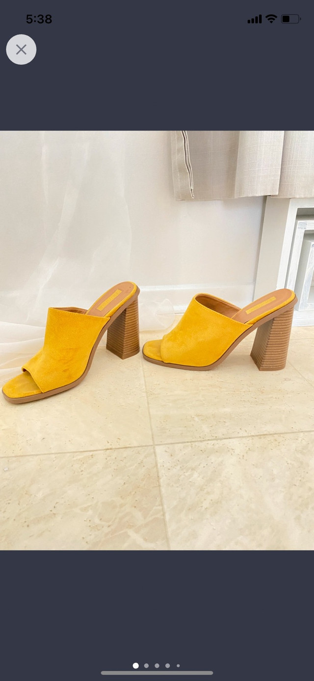 Mules chunky heels 7.5