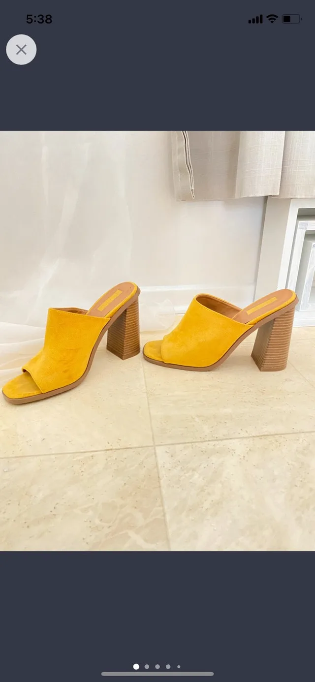 Mules chunky heels 7.5 thumbnail