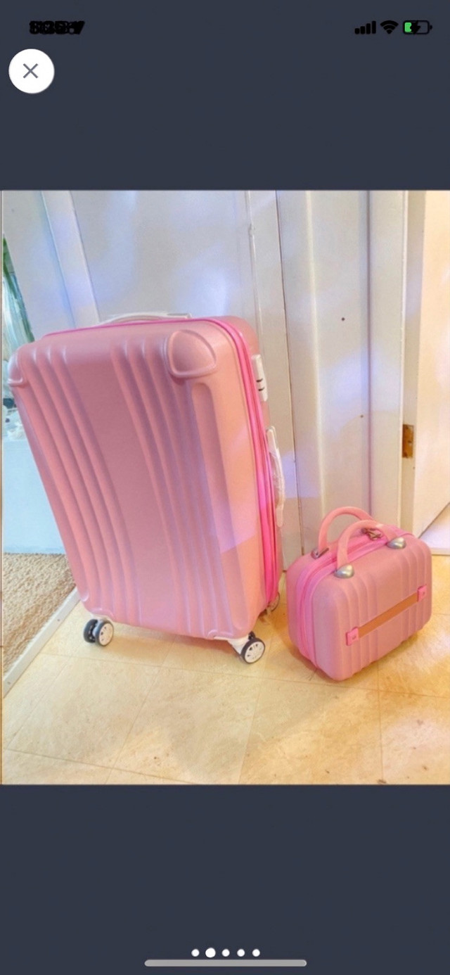 Brand new pink suitcase matching set - photo 2