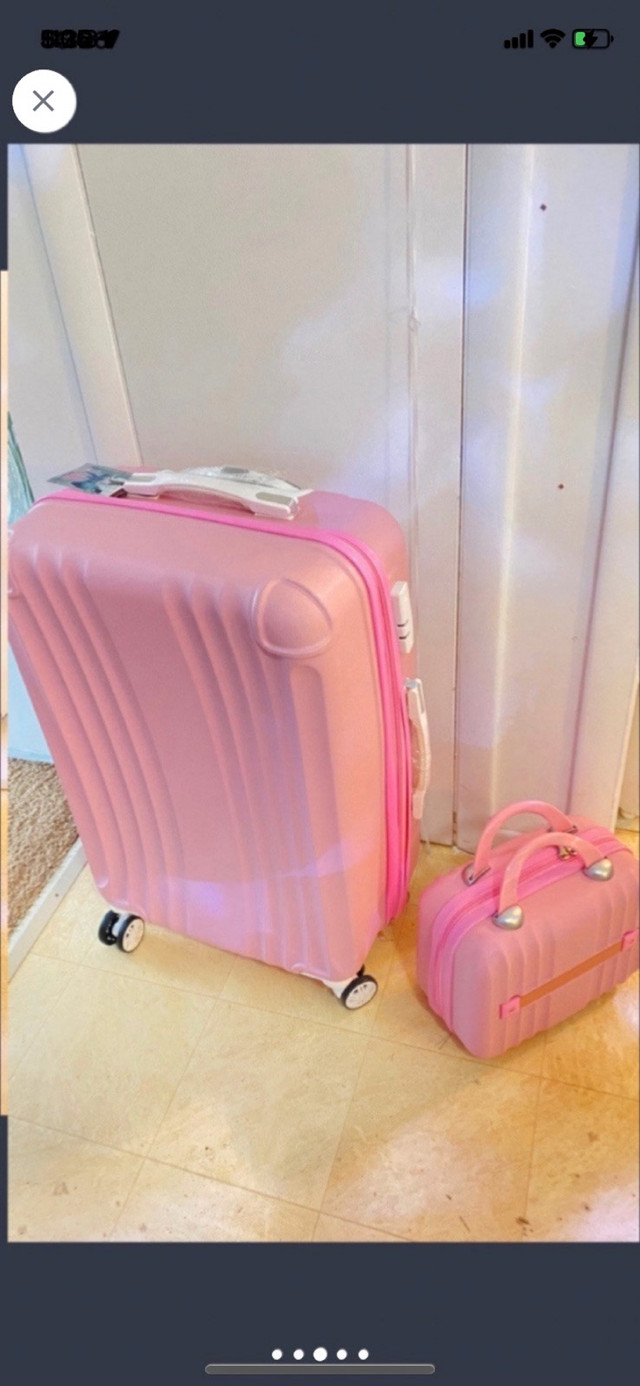 Brand new pink suitcase matching set - photo 3