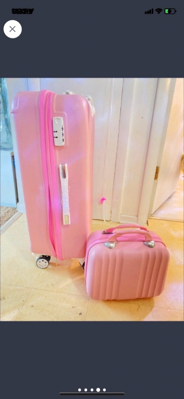 Brand new pink suitcase matching set - photo 4