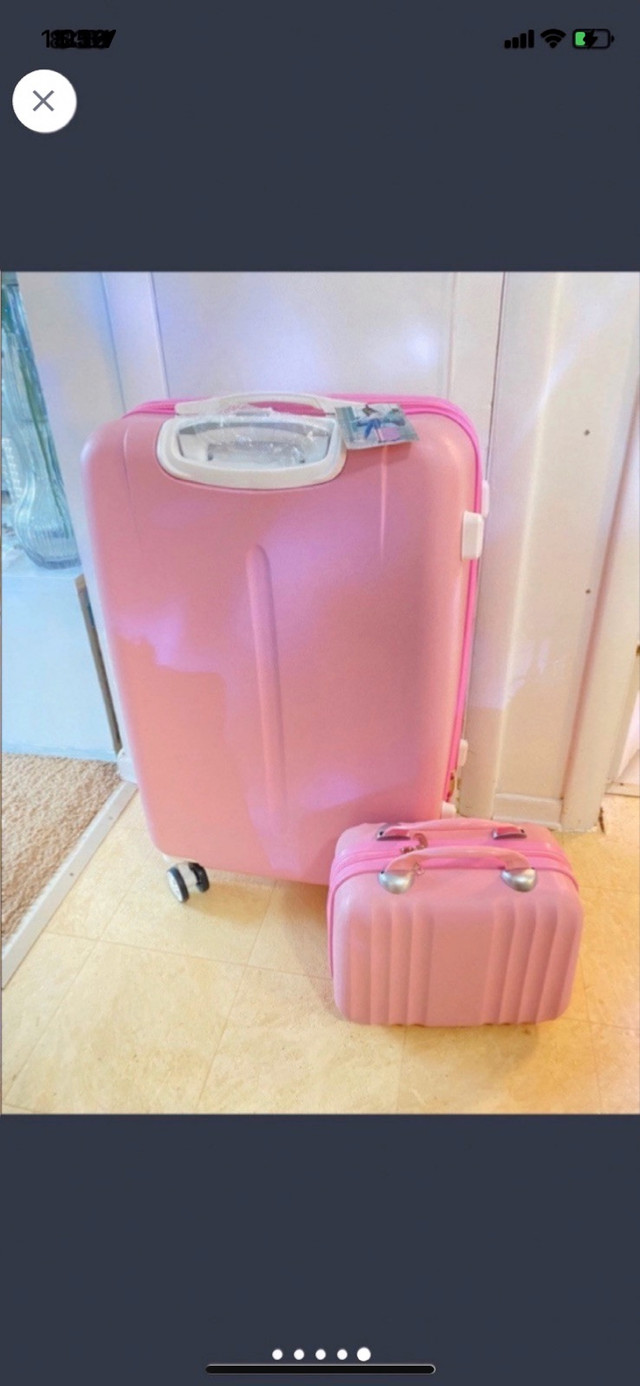 Brand new pink suitcase matching set - photo 5