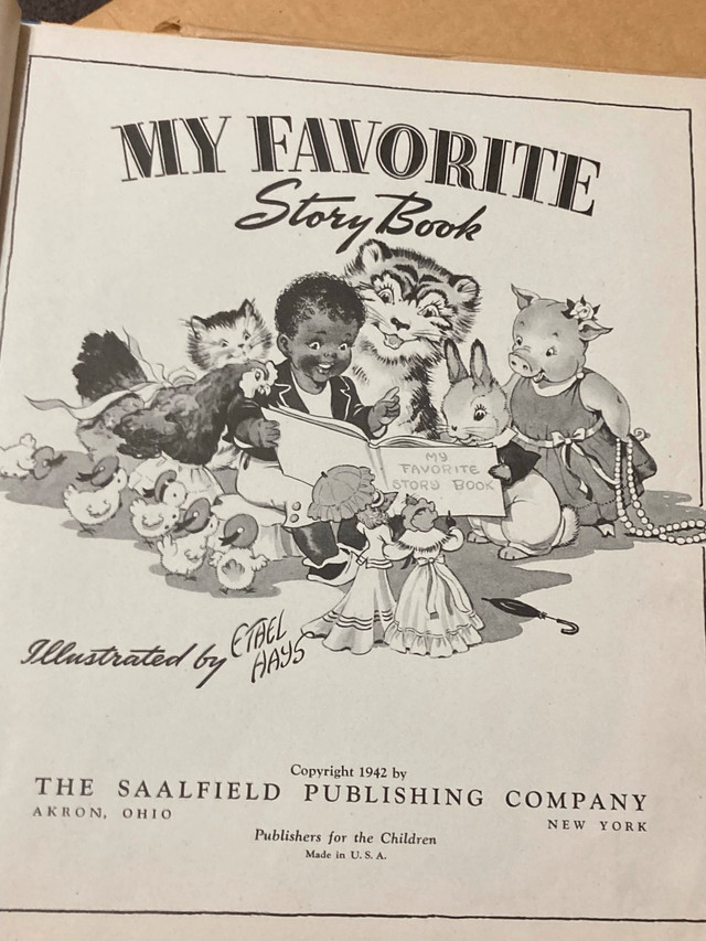 Vintage Little Black Sambo story book - photo 3