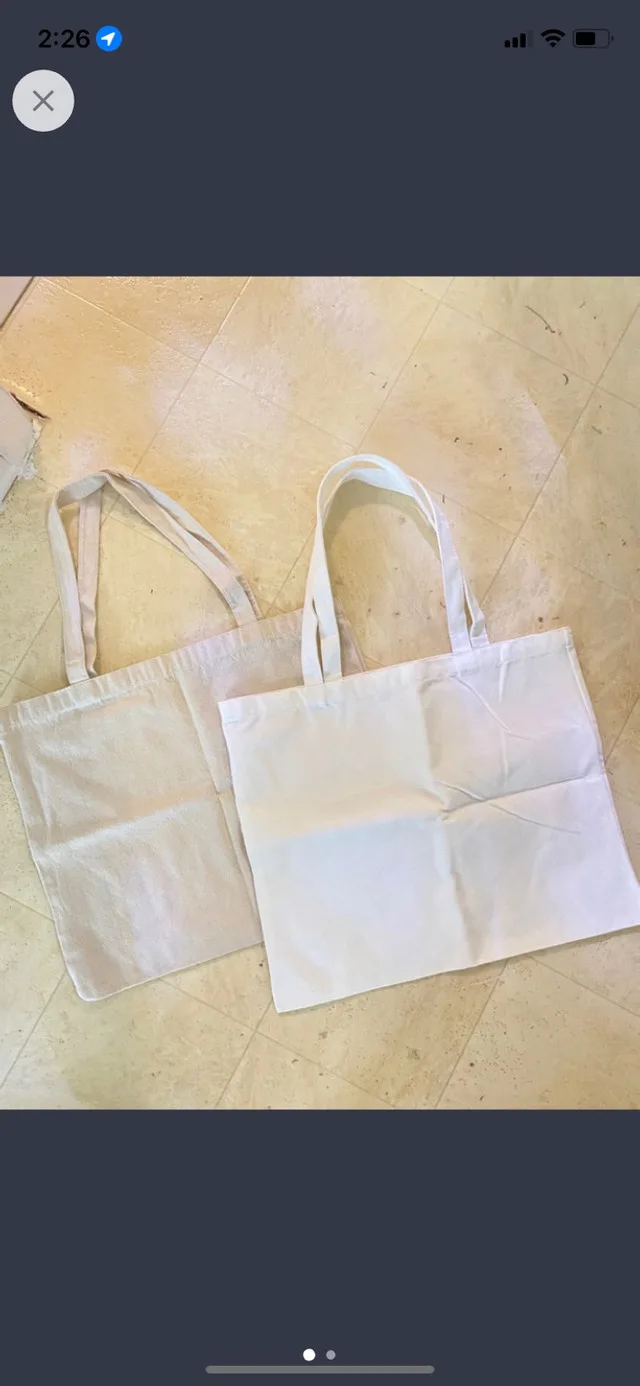Reusable grocery tote shopping bags thumbnail