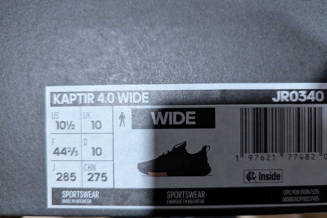 Adidas Kaptir 4.0 Wide Men's Running Shoes - photo 3