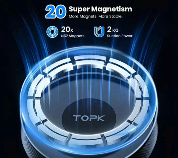 TOPK D48X Magnetic Car Phone Holder - Only $20 - photo 4