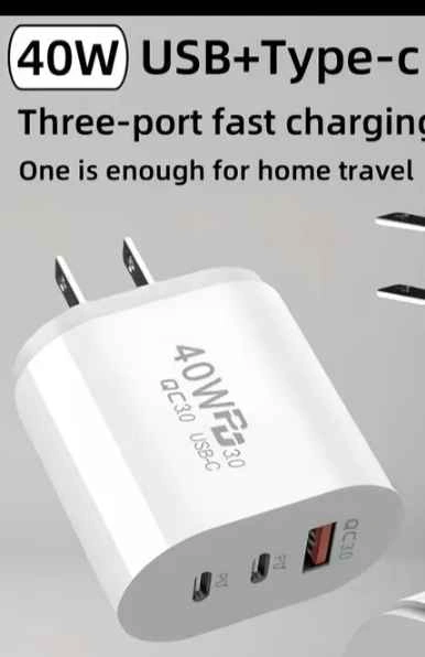 40W USB-C Fast Charger – Multi-Port Charging Station - photo 2