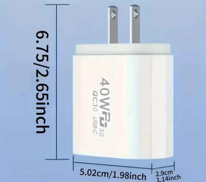 40W USB-C Fast Charger – Multi-Port Charging Station - photo 5