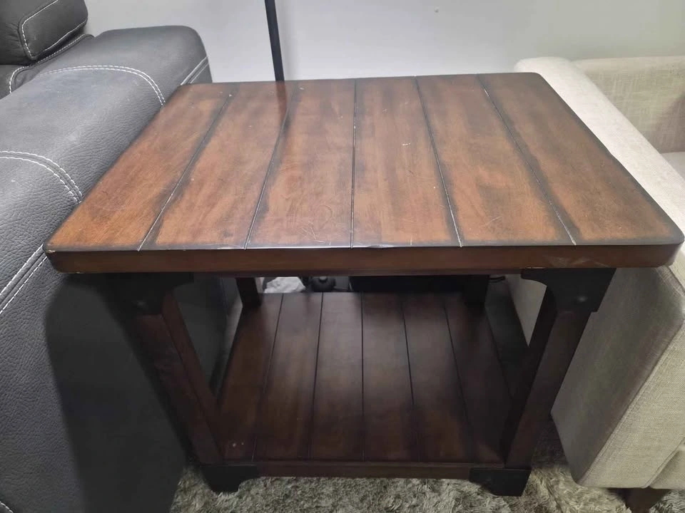 Wellington 46" Coffee Table with 2 End Tables - Walnut - photo 3