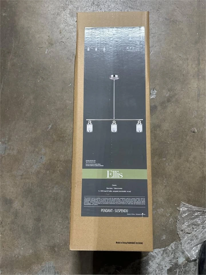 Ellis 3-Light Chrome Pendant - photo 2