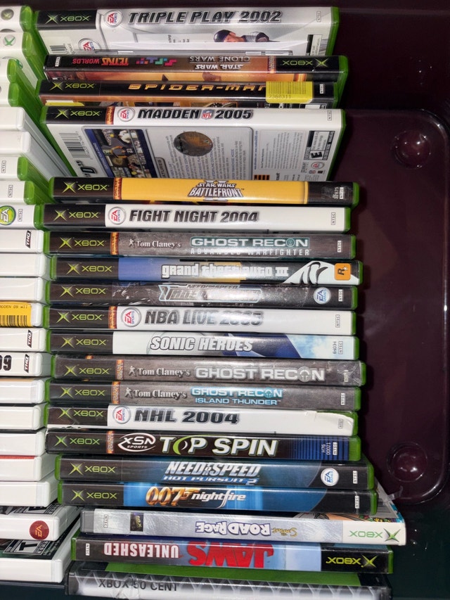 OG Xbox Games - Simpsons Road Rage, Star Wars Battlefront 2, Jaw