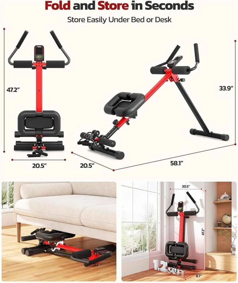 2 in 1 Ab & Rowing Machine for Home - photo 3