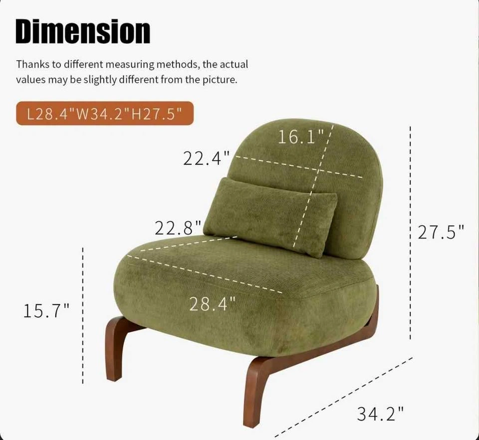 BNIB The Ultimate Cozy Corner: Modern Velvet Accent Chair - photo 4