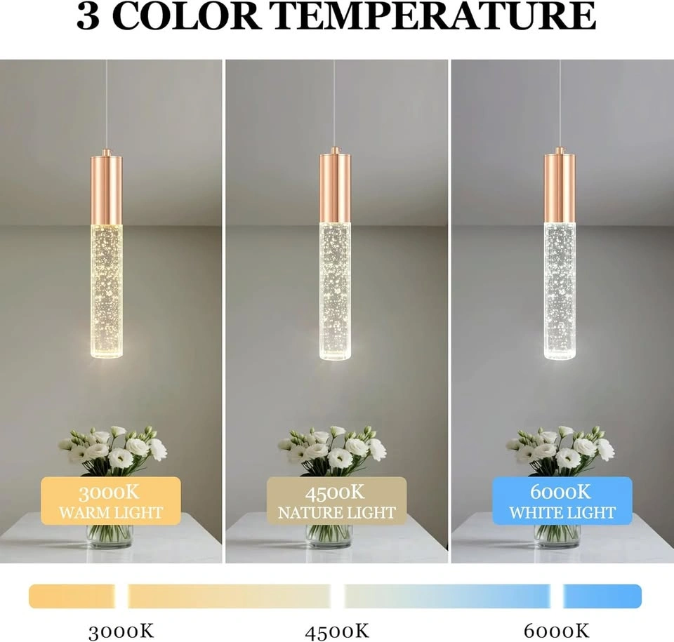3-Pack Gold Crystal Pendant Lights - Kitchen Island Chandelier L - photo 5