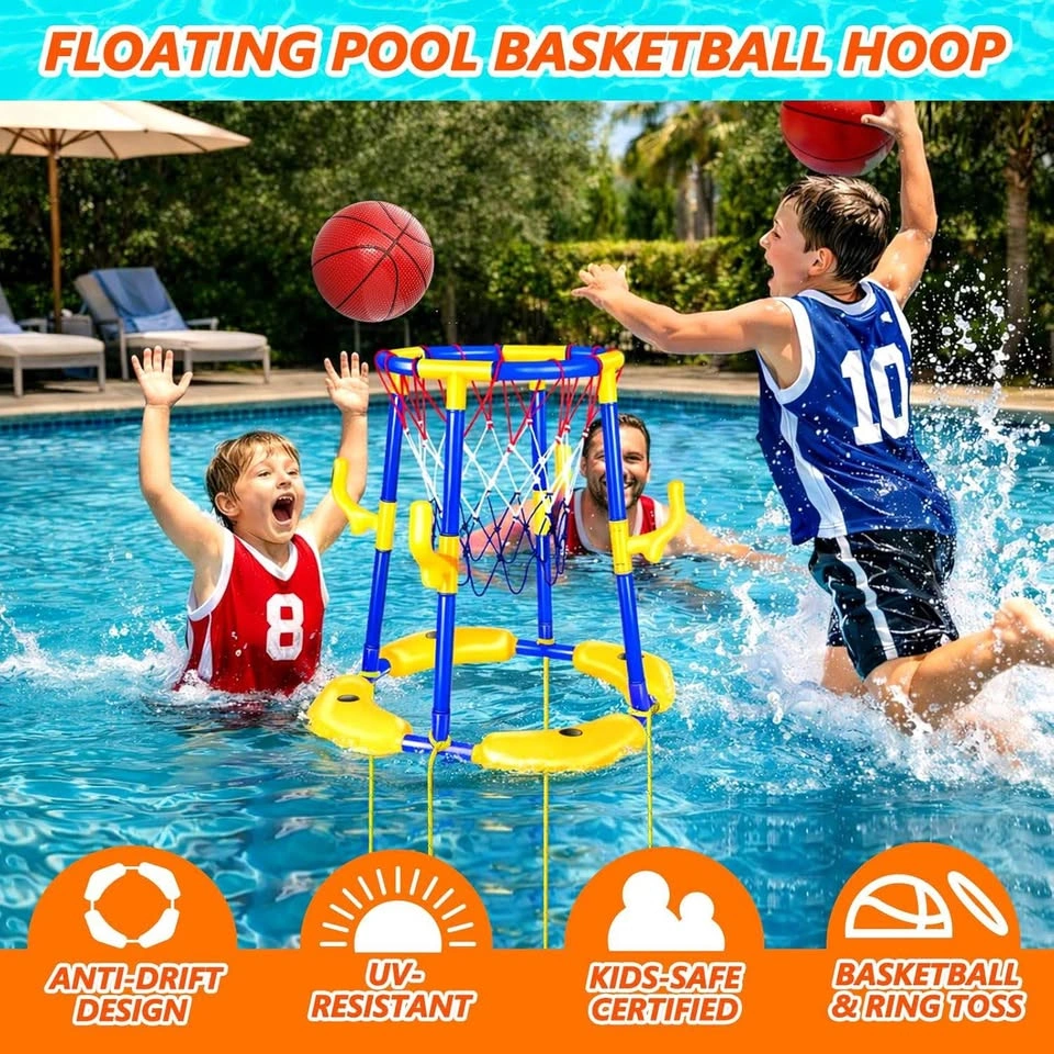 Doviden 2-in-1 Floating Pool Hoop & Ring Toss - photo 4