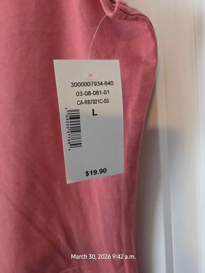New with Tags Ricki's Pink Tank Top (L) - photo 2