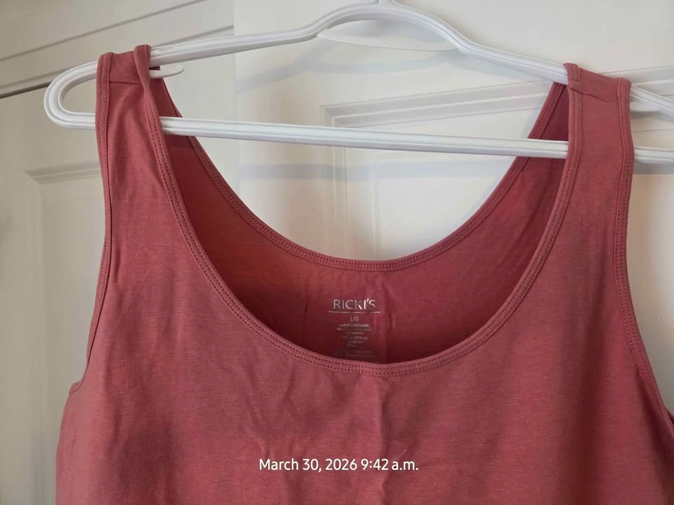 New with Tags Ricki's Pink Tank Top (L) - photo 4