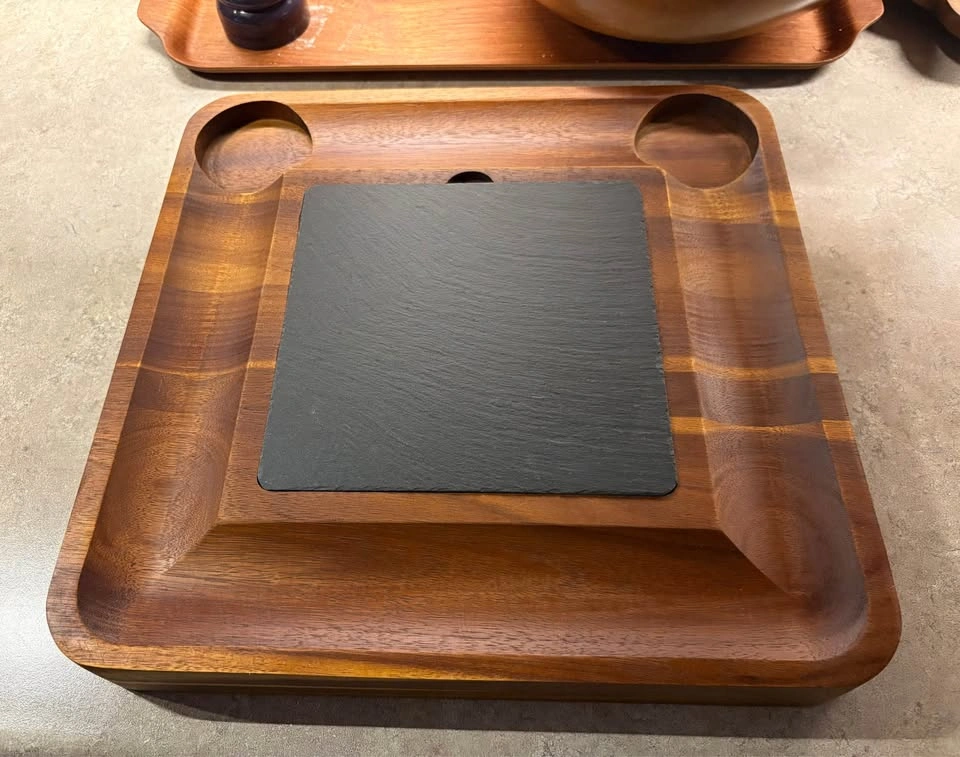 Elegant Acacia Wood Charcuterie Board Set with slide-out drawers - photo 2