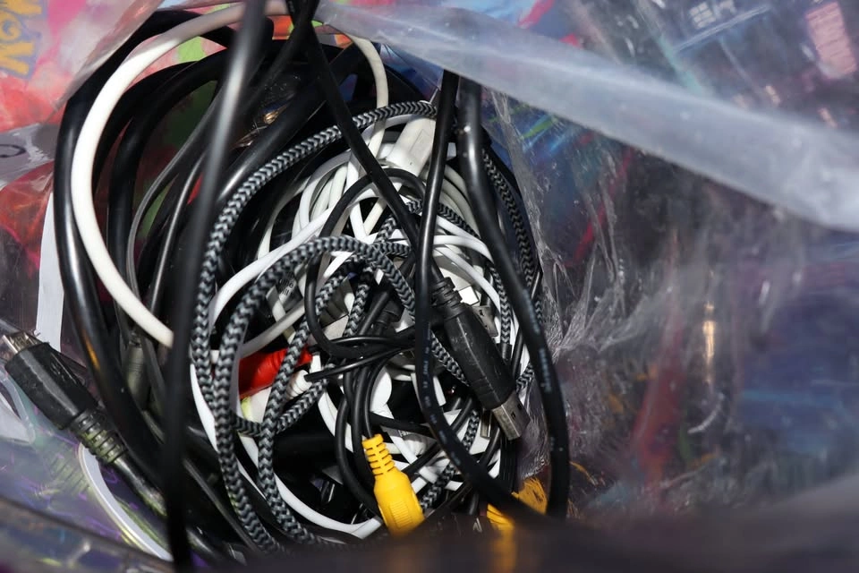 Bags of computer wire and etc - photo 2