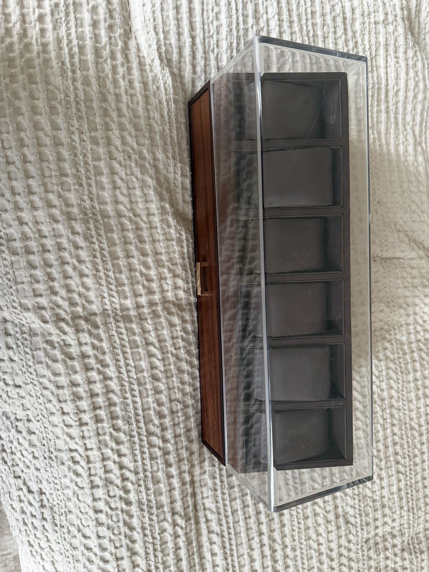 6 Slot Wooden Watch Box