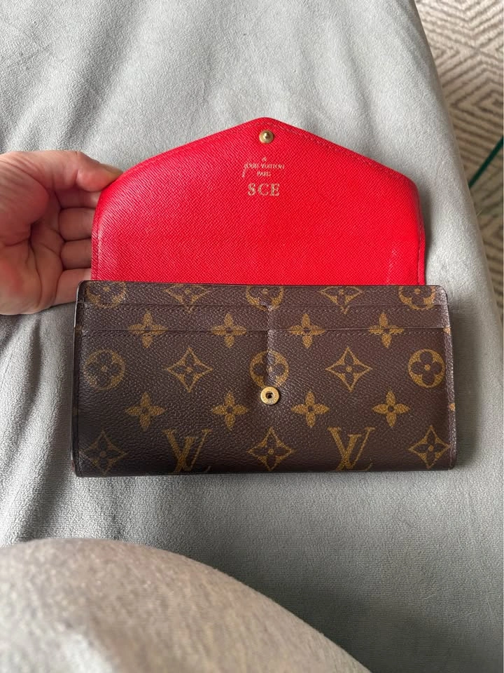 Louis Vuitton Sara Monogram Wallet Red Interior - photo 2