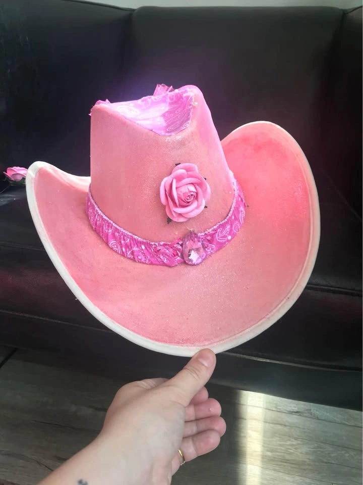 Unique Handmade Barbie-Inspired Cowboy Hats