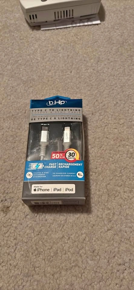 bHip Type C To Lightning Charge and Sync Cable