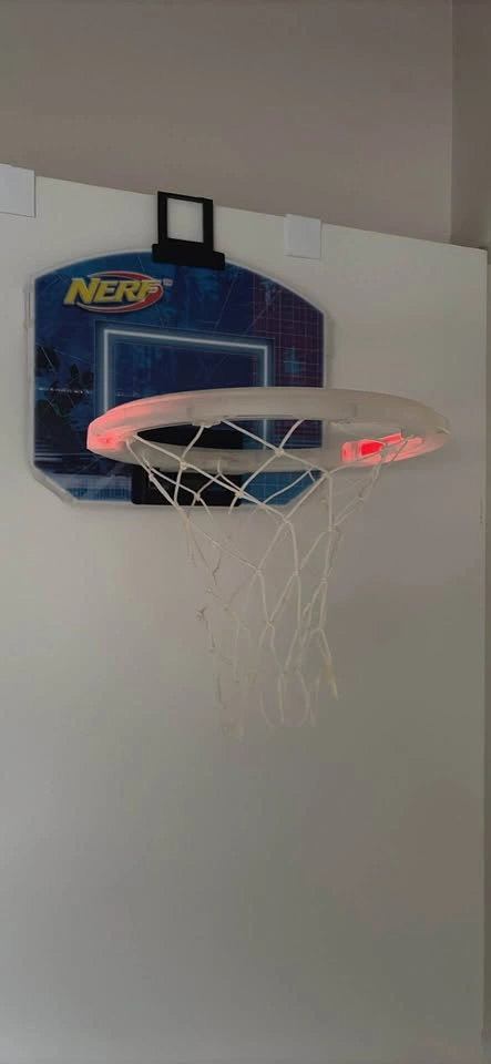 Vintage Nerf Light up Over the Door Adjustable Basketball Hoop 2 - photo 3