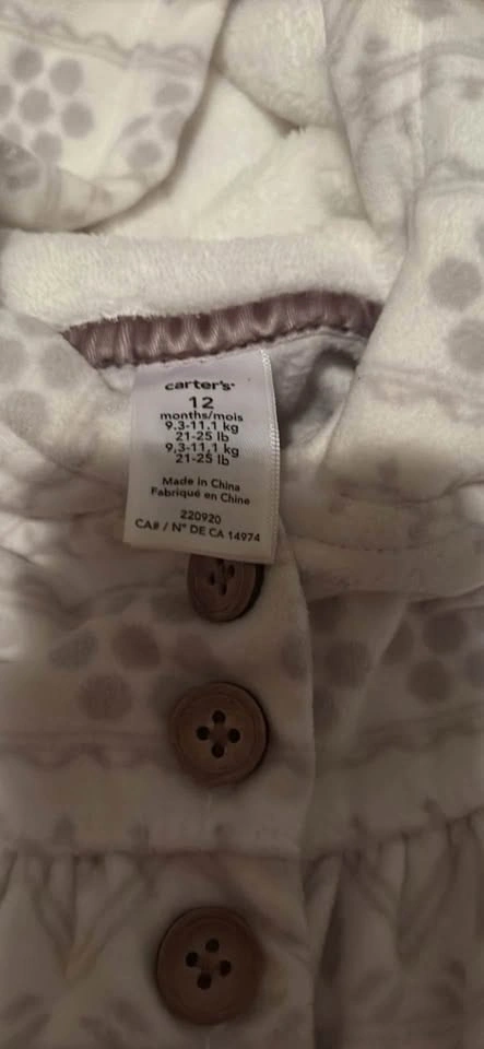 Carters Fleece Jacket 12 months - photo 3