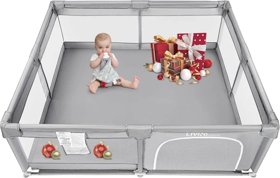 Baby Playpen, 73''x61'' Extra Large Playard with Door - photo 4
