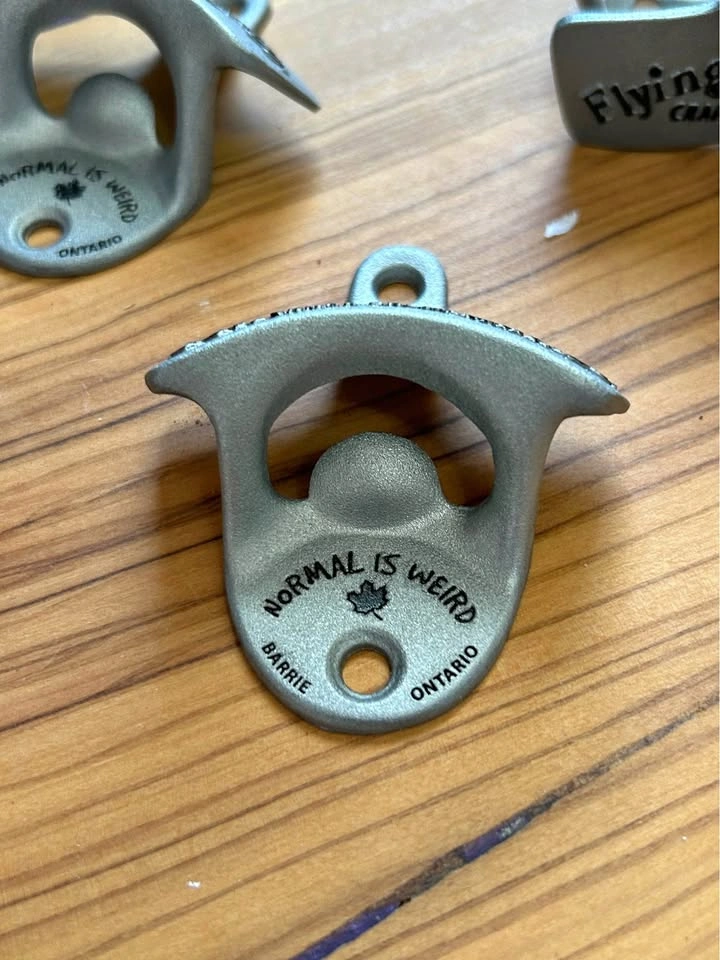 Mounted bottle opener