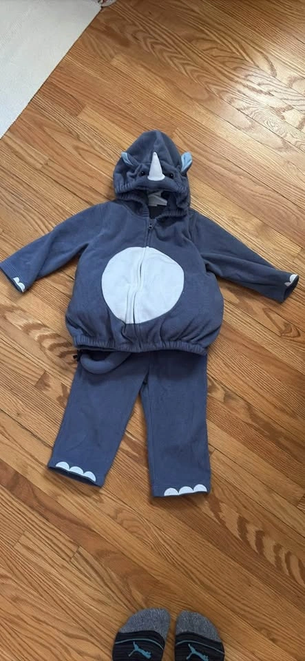Size 12 Month Baby Rhino Fleece Outfit - photo 3