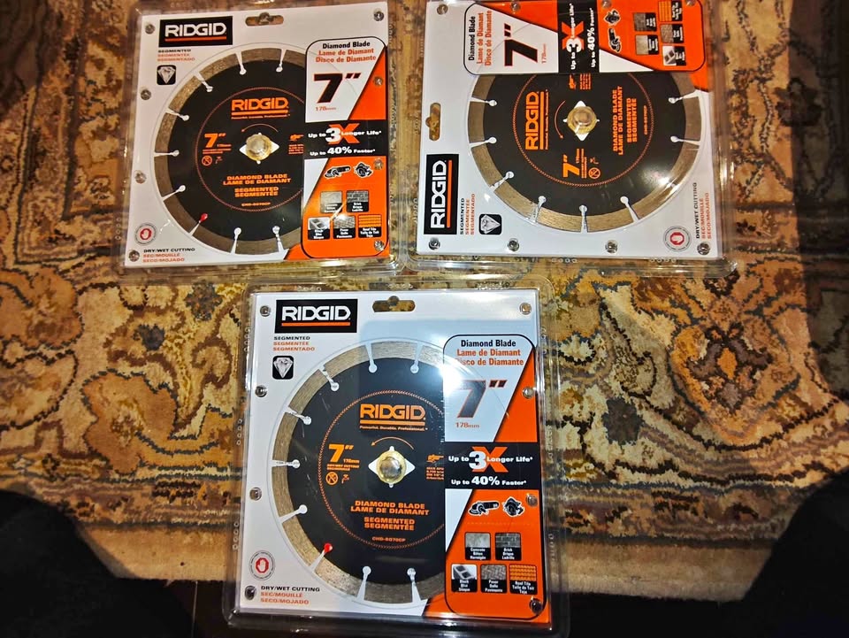 RIDGID 7 inch Segmented Diamond Blade